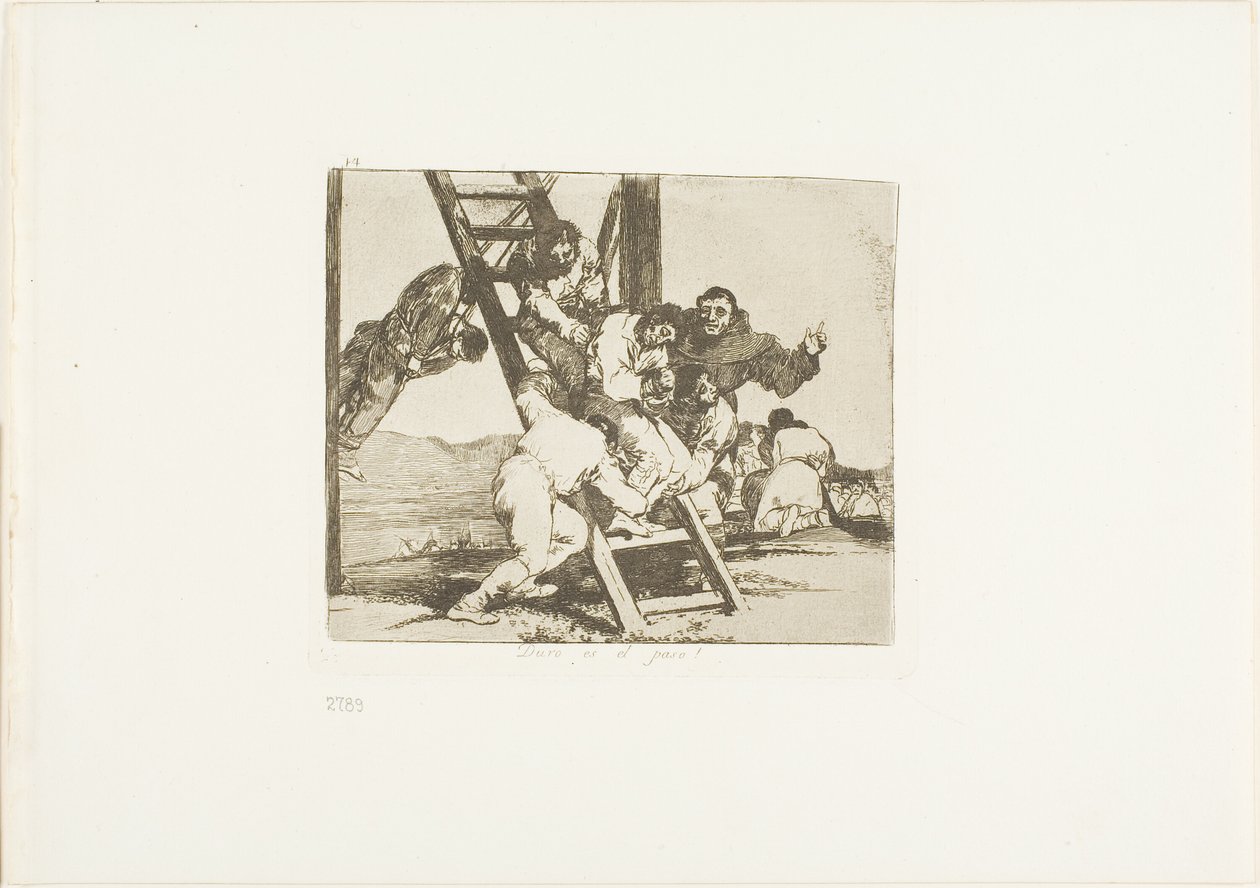 Det er et hårdt skridt!, planche 14 fra Krigens katastrofer af Francisco Jose de Goya y Lucientes