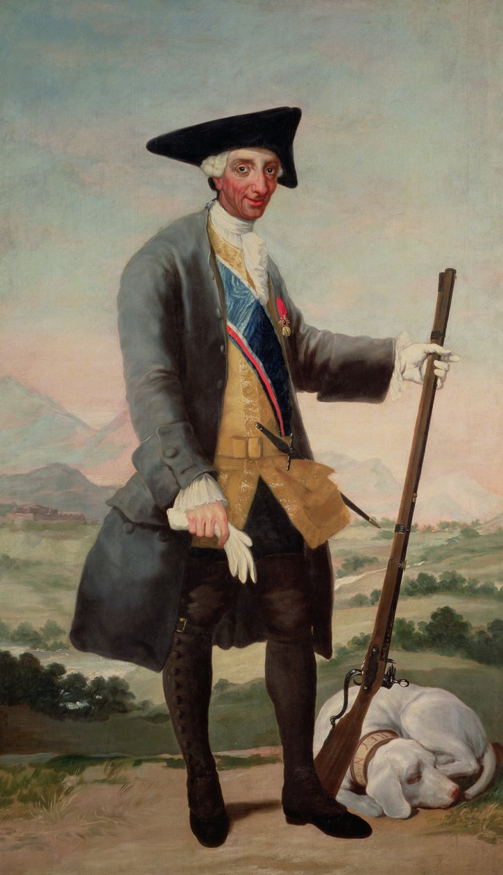 Kong Karl III (1716-88) som jæger af Francisco de Goya