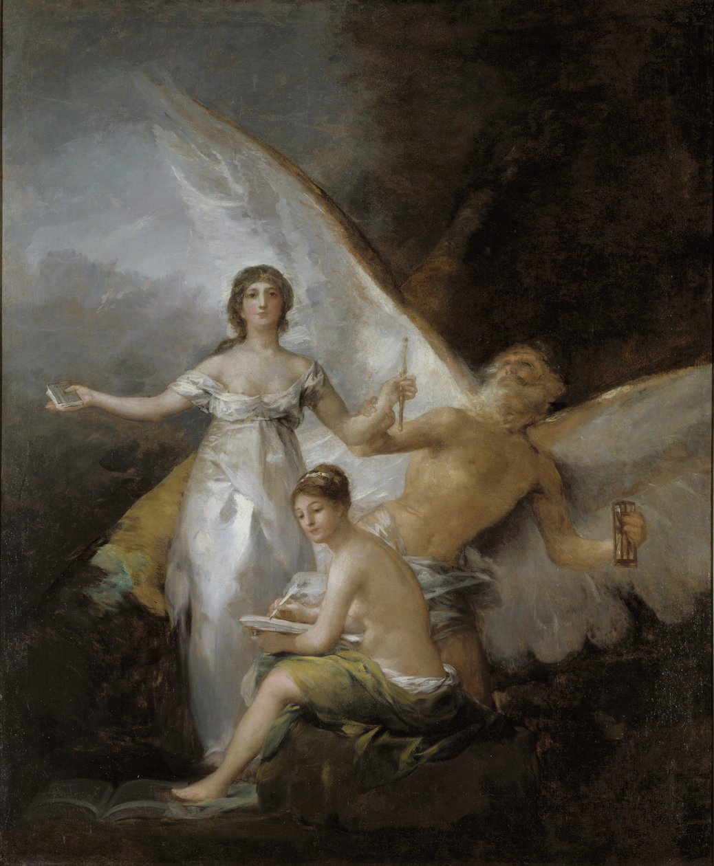 The Truth, Time and History - Truth, Time and History, af Goya, Francisco, af (1746-1828). Olie på lærred. Mål: 294x244 cm. Nationalmuseet i Stockholm af Francisco de Goya