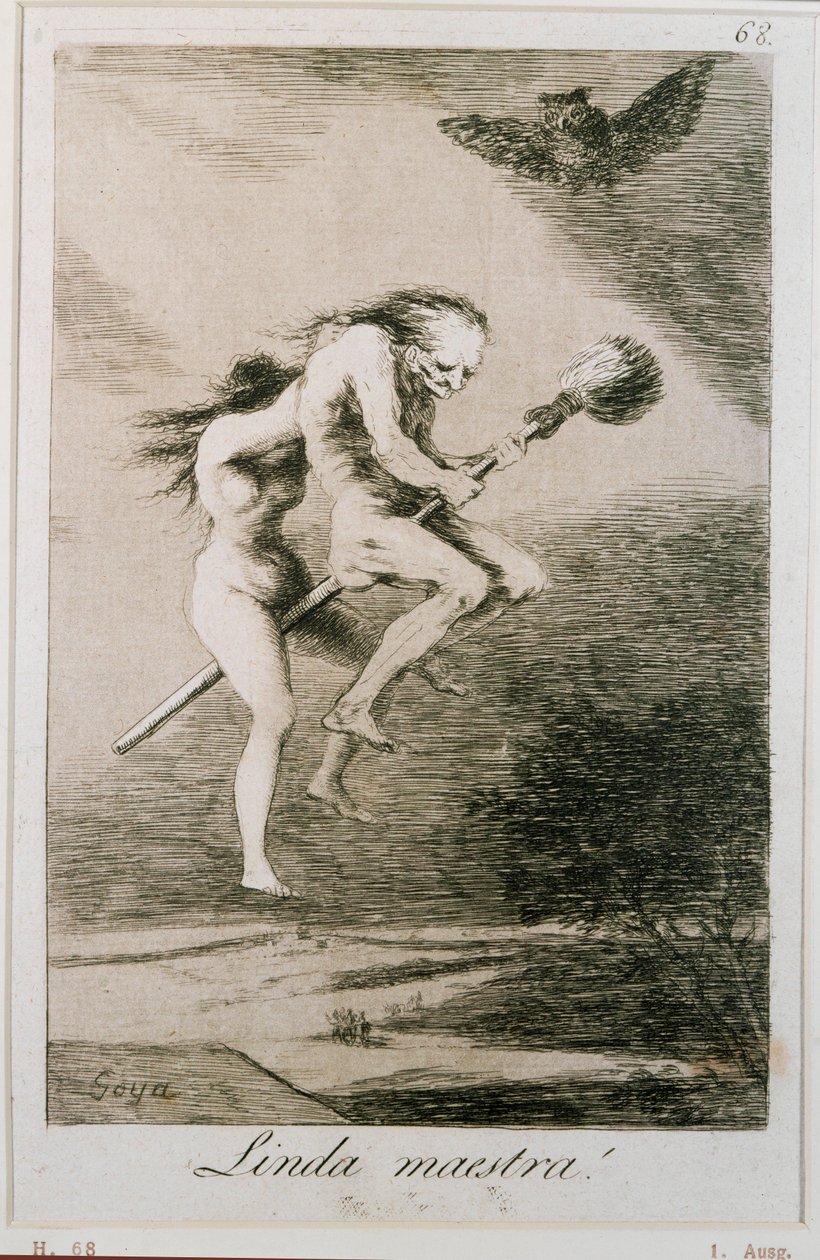 Linda maestra - blid elskerinde, radering No ... (radering) af Francisco Jose de Goya y Lucientes