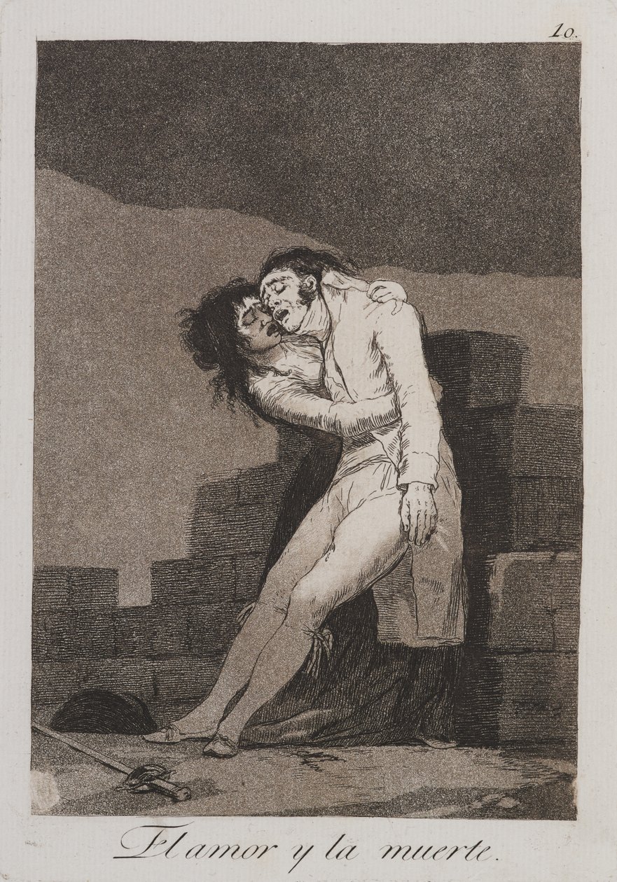 Kærlighed og død af Francisco de Goya