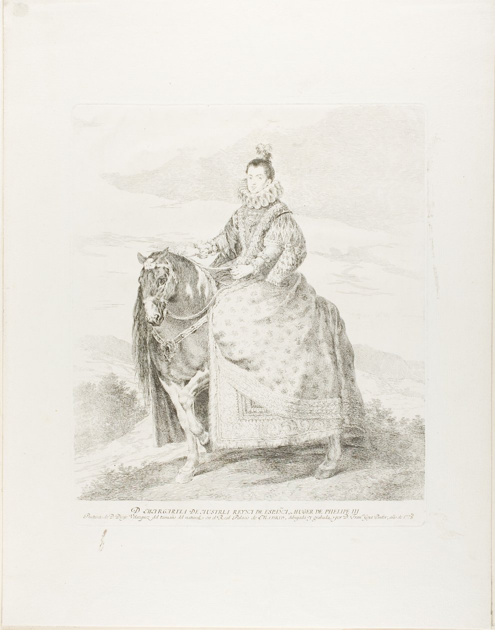 Margaret af Østrig af Francisco Jose de Goya y Lucientes