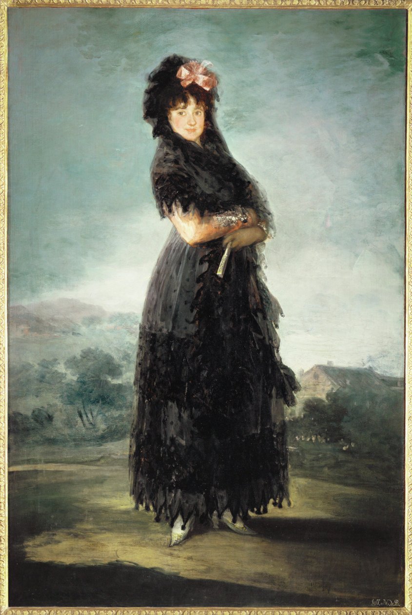 Mariana Waldstein, Marquise de Santa Cruz ... af Francisco Jose de Goya y Lucientes