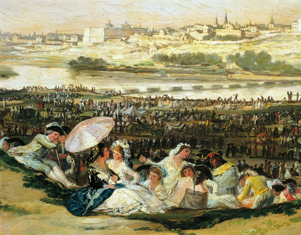 Eng af San Isidro, af Francisco de Goya (1746-1828), Detail af Francisco Jose de Goya y Lucientes