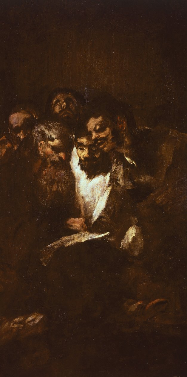 Mænd læser af Francisco de Goya (1746-1828) af Francisco Jose de Goya y Lucientes