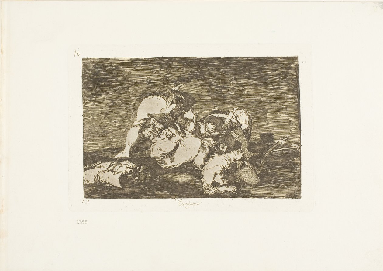 Heller ikke disse, plade ti fra The Disasters of War af Francisco Jose de Goya y Lucientes