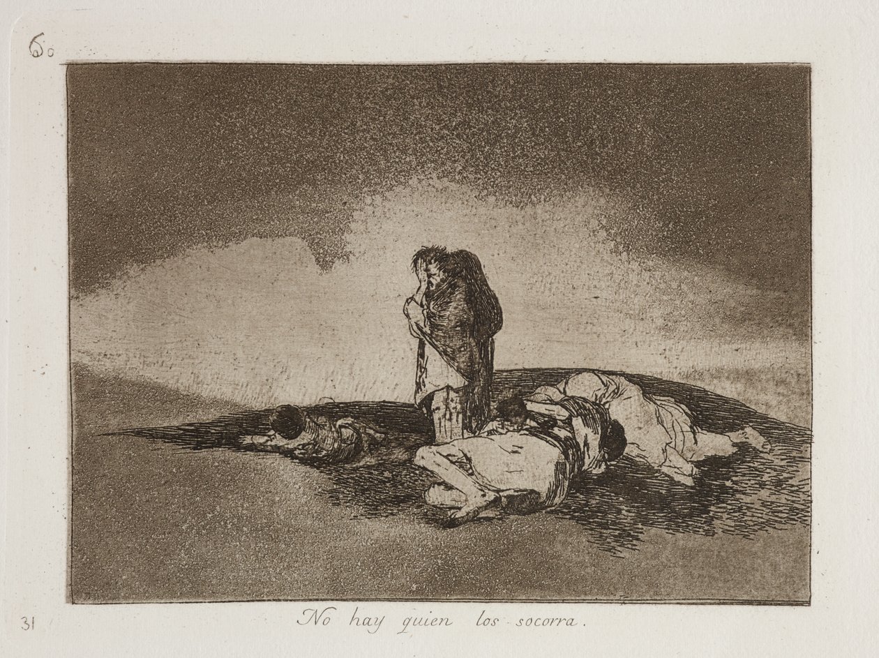 No Hay Quien Los Socorra (Der er ingen til at hjælpe dem) af Francisco Jose de Goya y Lucientes