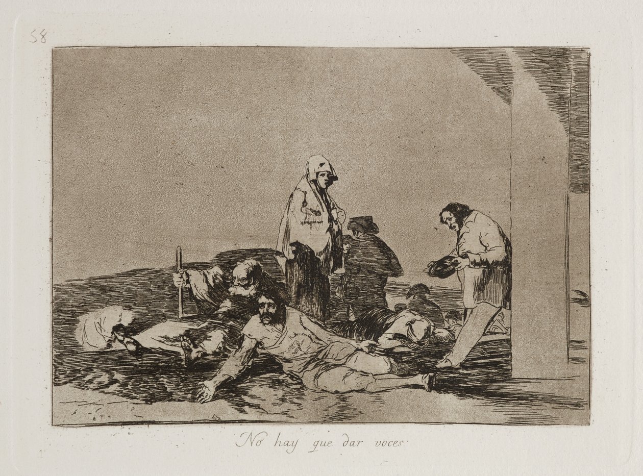 No hay que dar voces (det nytter ikke at græde) af Francisco Jose de Goya y Lucientes