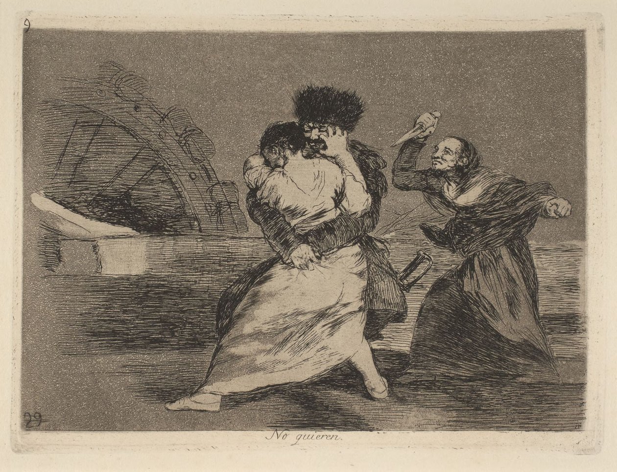 No quieren (De kan ikke lide det) af Francisco Jose de Goya y Lucientes