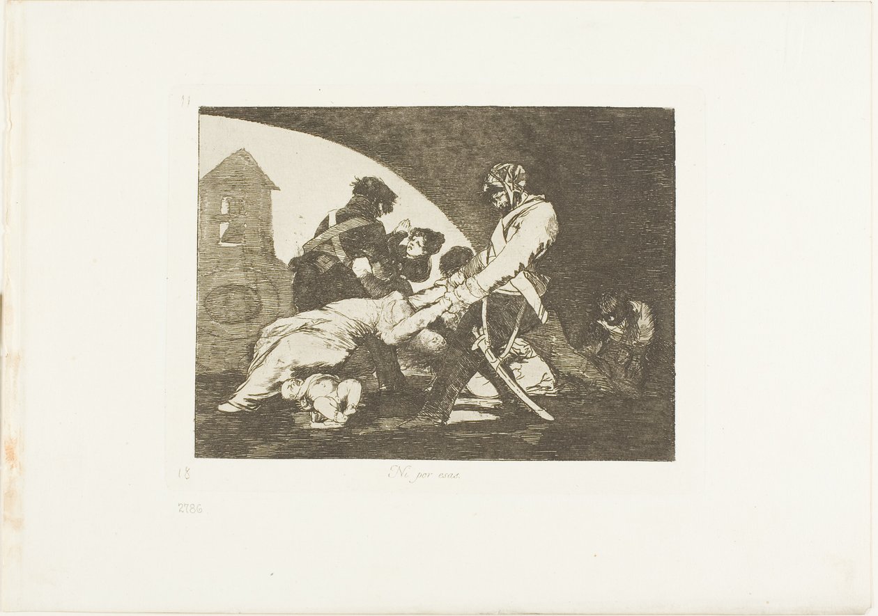 Heller ikke disse, plade elleve fra The Disasters of War af Francisco Jose de Goya y Lucientes