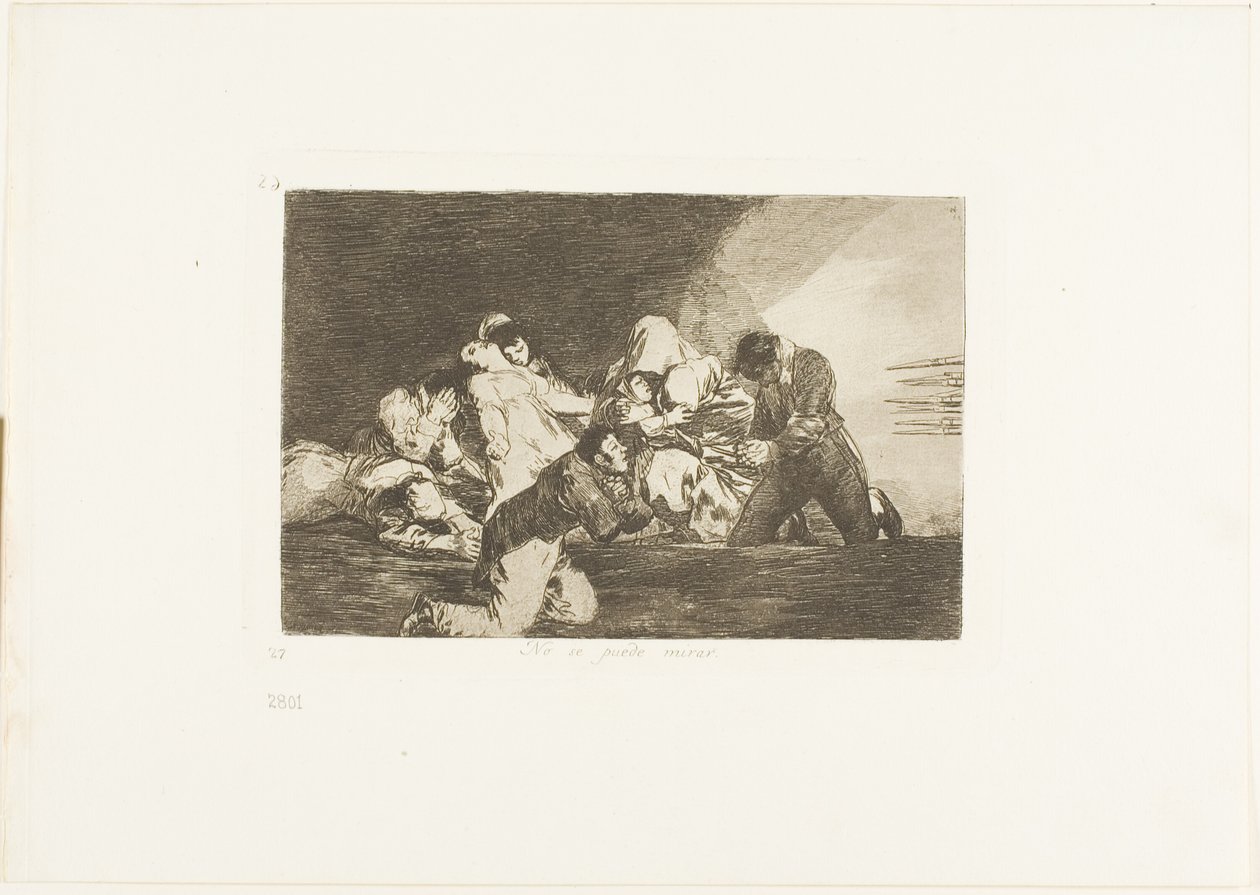 Man kan ikke se, plade 26 fra Krigens katastrofer af Francisco Jose de Goya y Lucientes