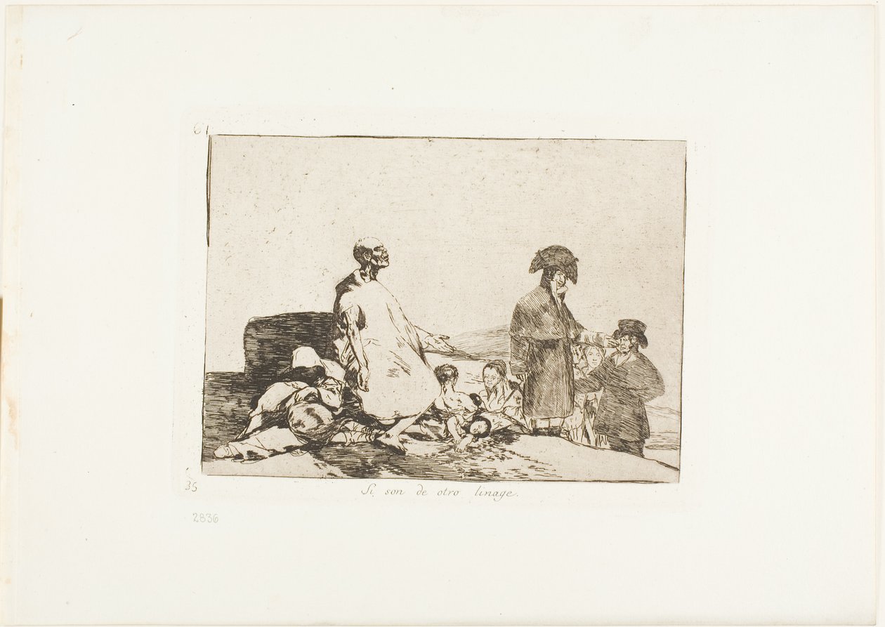 Måske er de af en anden race, plade 61 fra The Disasters of War af Francisco Jose de Goya y Lucientes