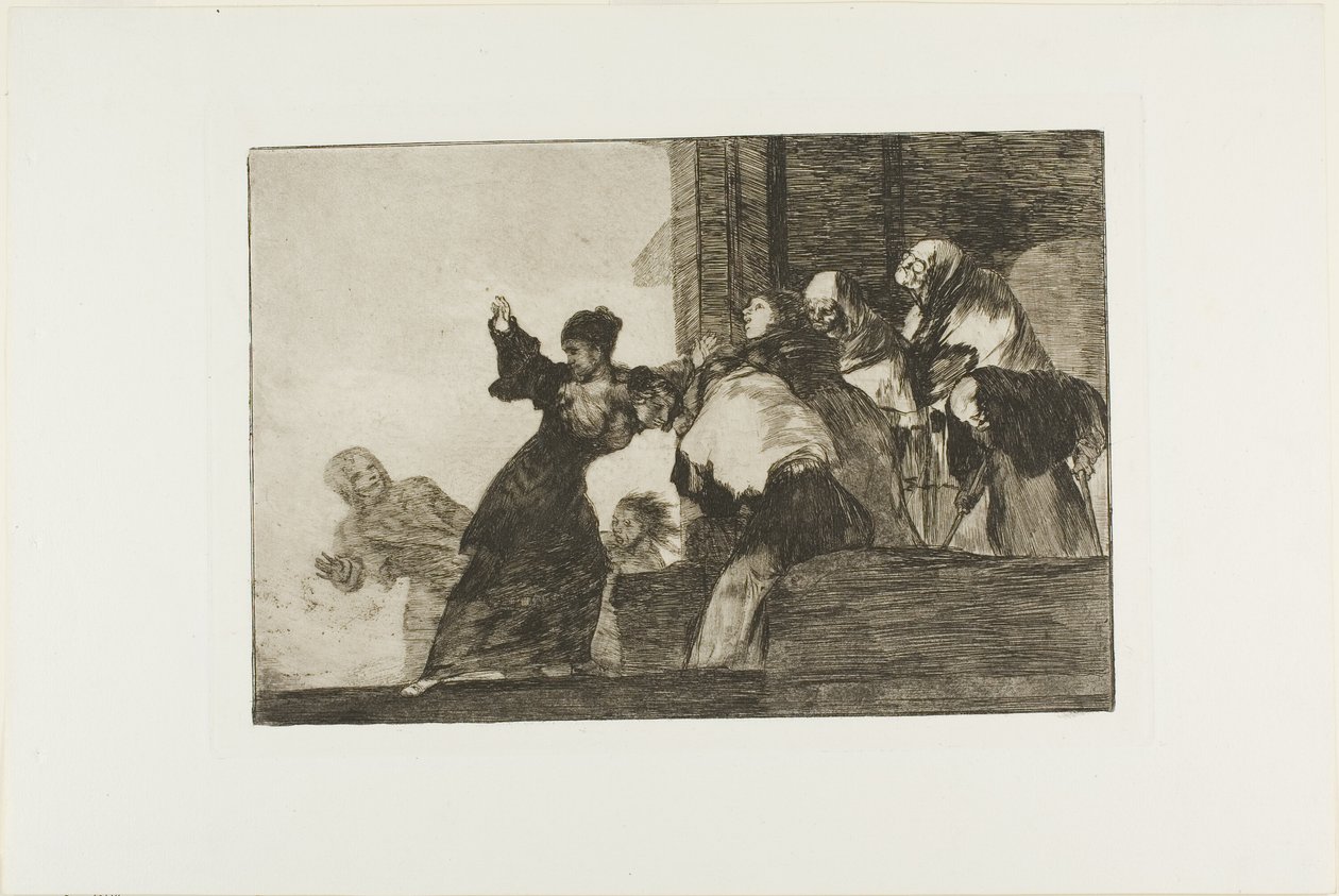 Stakkels Folly, tallerken elleve fra Los Proverbios af Francisco Jose de Goya y Lucientes