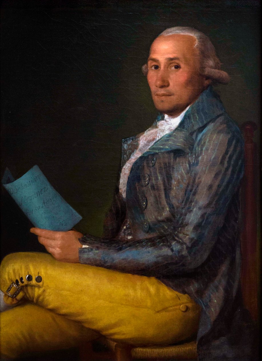 "Portræt af Sebastian Martinez y Perez (1747-1800)" Maleri af Francisco de Goya y Lucientes (1746-1828) Maleri af Francisco de Goya y Lucientes (1746-1828) 1792 Olie på lærred Dim. 93 x 68 cm Metropolitan Museum of Art, New York af Francisco Jose de Goya y Lucientes