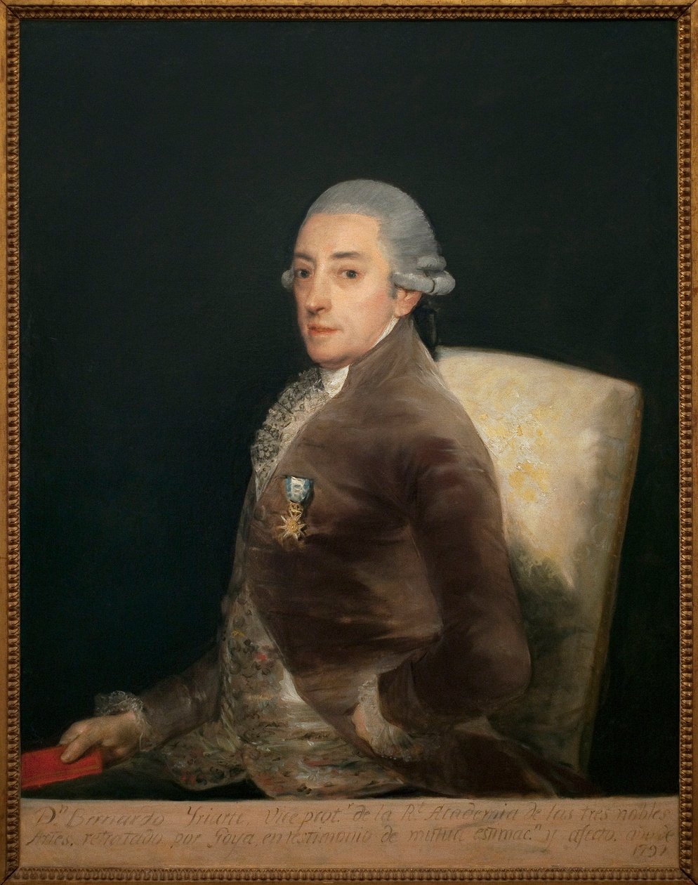 Portræt af Don Bernardo de Iriarte (1735-1814). Maleri af Francisco de Goya (1746-1828), olie på lærred af Francisco de Goya