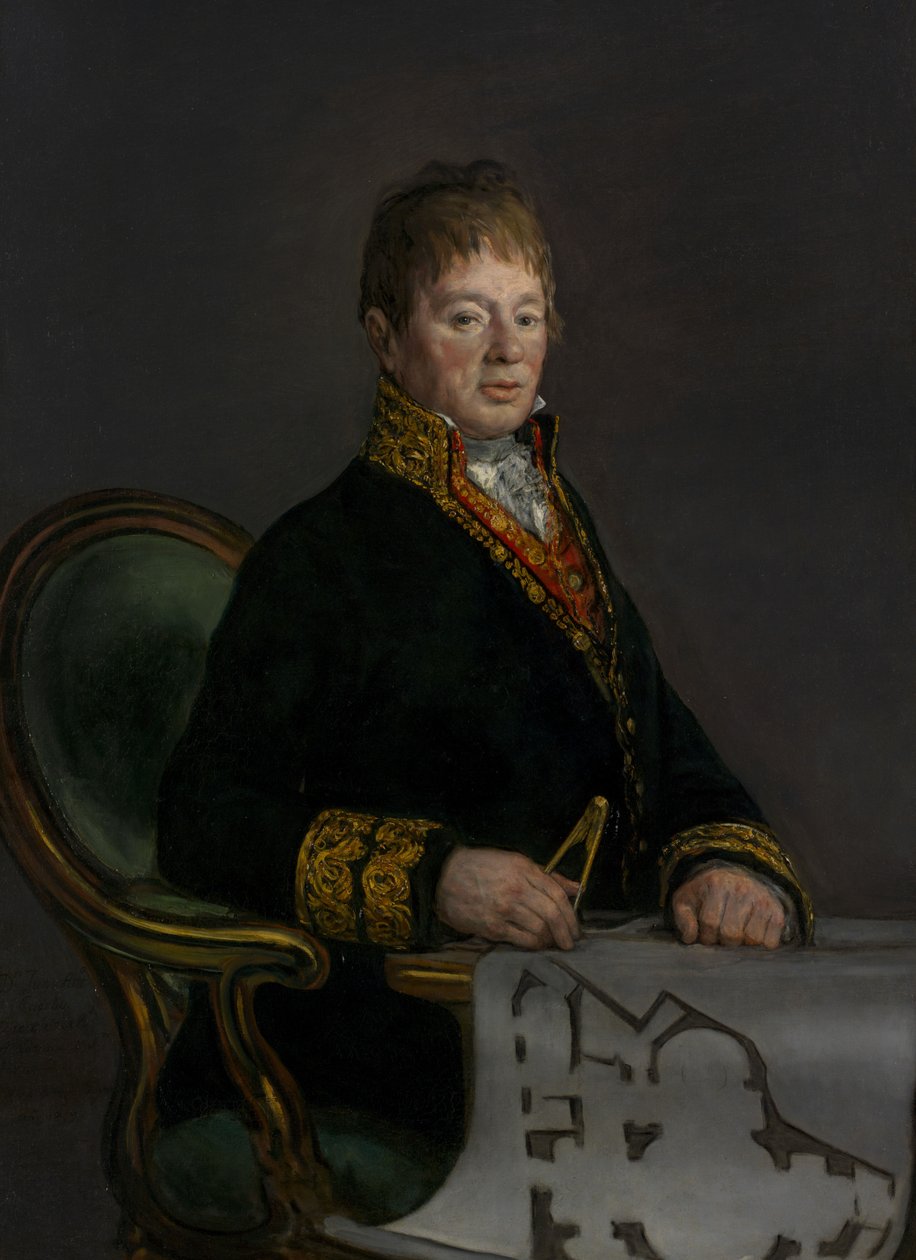 Portræt af Don Juan Antonio Cuervo, 1819 af Francisco de Goya