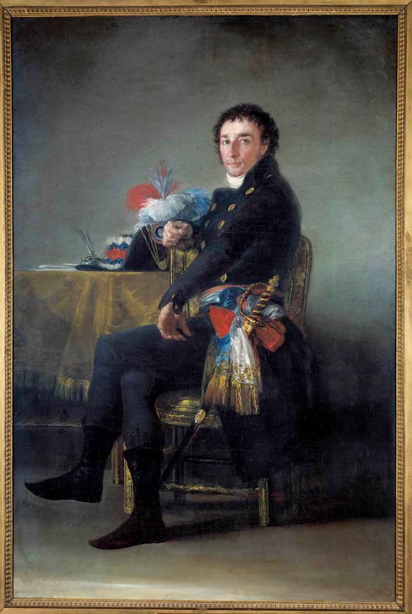 Portræt af Ferdinand Guillemardet, Frankrigs ambassadør i Spanien (1765-1809) Maleri af Francisco de Goya (1746-1828) 1800-tallet søn. 1,86x1,24 m - Portræt af Ferdinand Guillemardet, Frankrigs ambassadør i Spanien (1765-1809). Maleri af Francisco de af Francisco de Goya