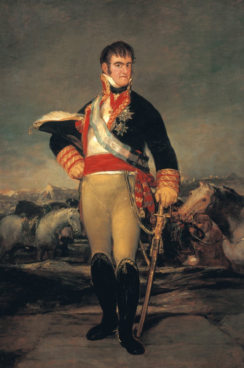 Portræt af Ferdinand VII (San Lorenzo de El Escorial af Francisco Jose de Goya y Lucientes