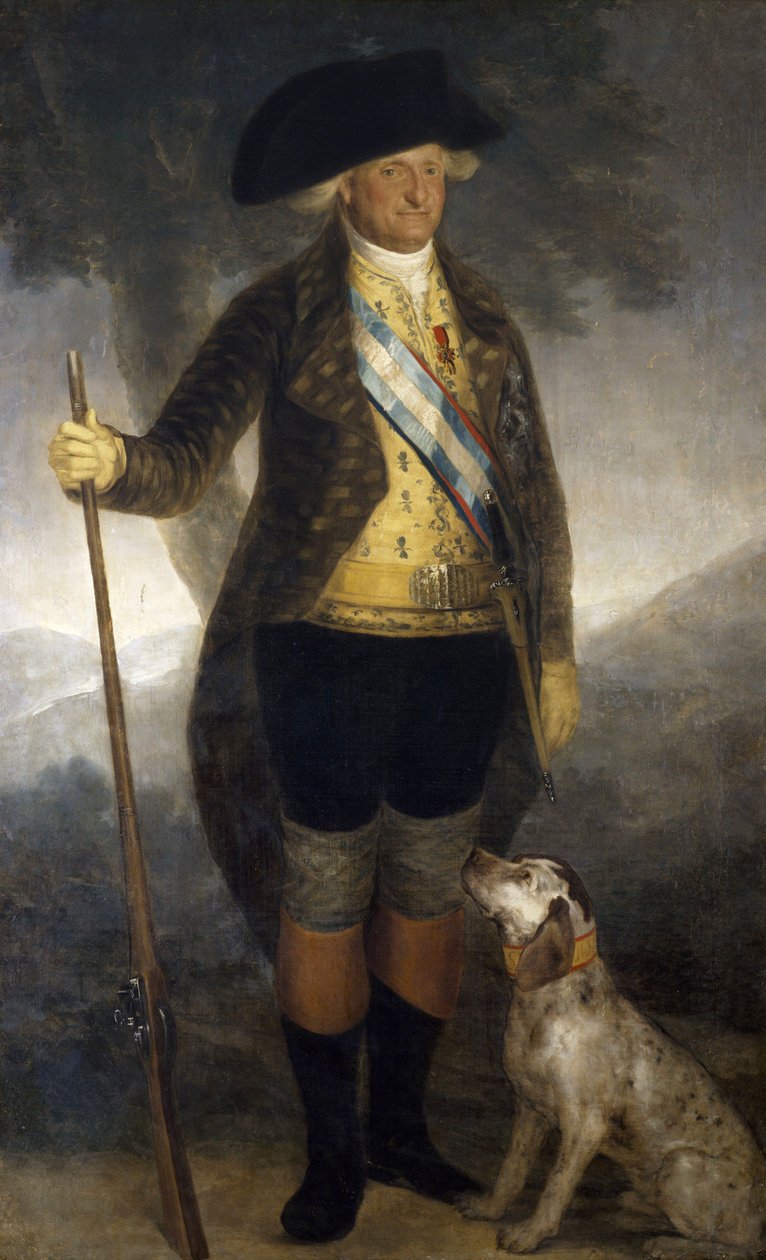Portræt af kong Charles IV af Spanien (1749-1819), slutningen af det 18. århundrede, af Francisco Goya, olie på lærred, 209x126 cm af Francisco Jose de Goya y Lucientes