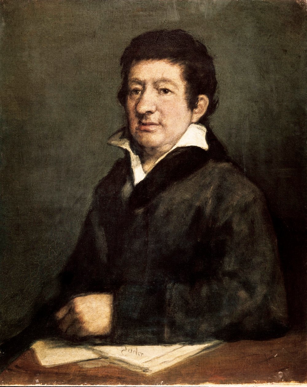 Portræt af Leandro Fernandez de Moratin (1760-1828), spansk digter og dramatiker. Maleri af Francis de Goya og Lucientes (1746-1828) af Francisco de Goya