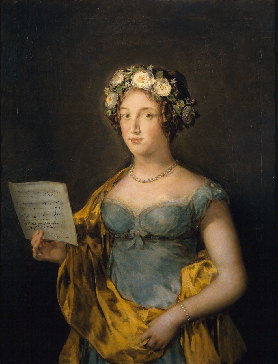 Portræt af Manuela Tellez Giron y Pimentel (1794-1838), hertuginde af Abrantes af Francisco de Goya (1746-1828) af Francisco de Goya
