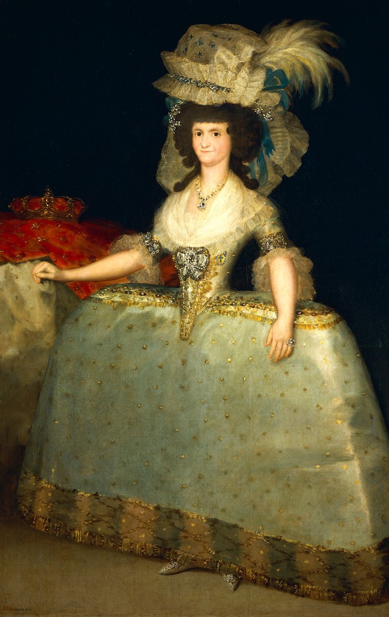 Portræt af Maria Luisa af Parma af Francisco Jose de Goya y Lucientes