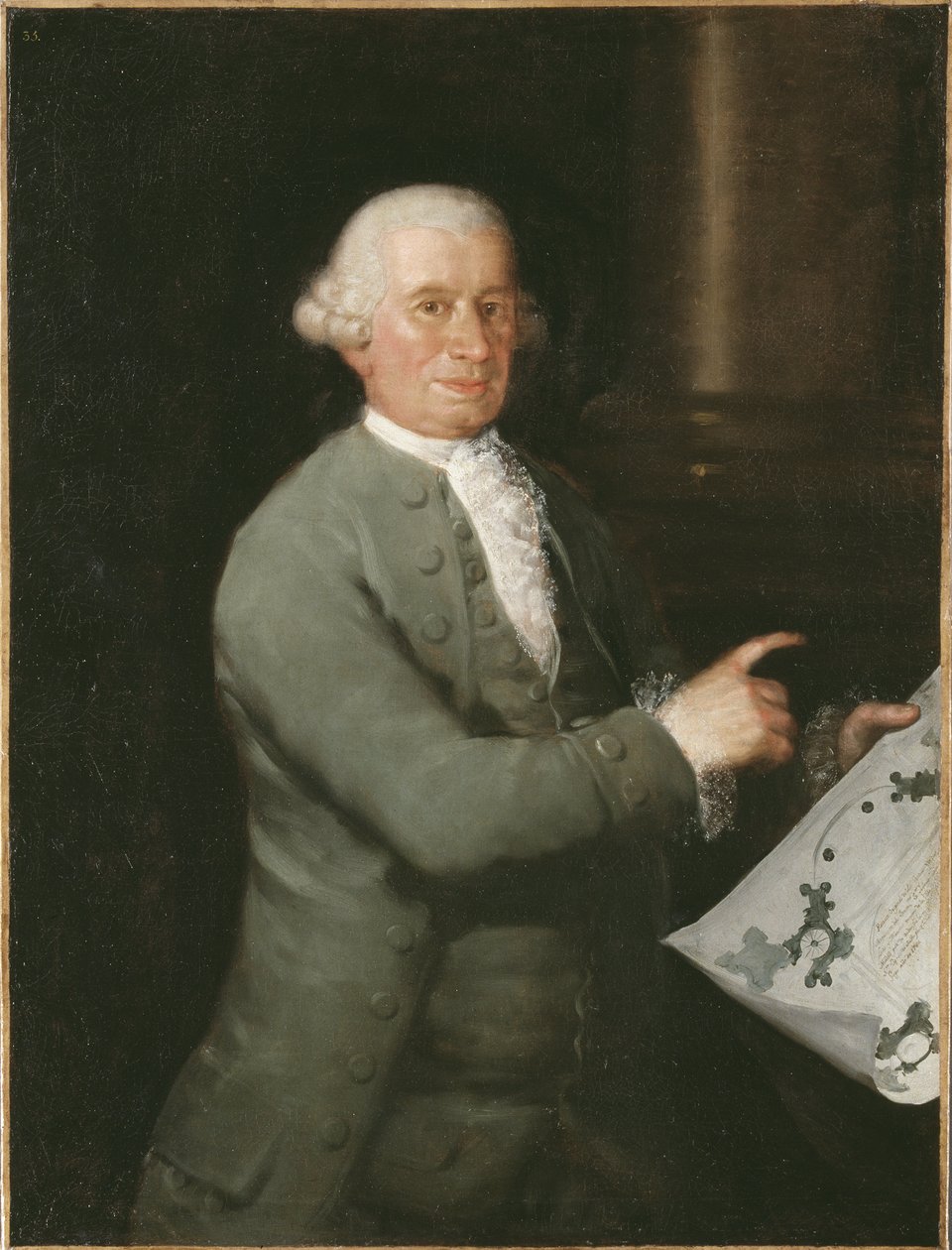 Portræt af arkitekten Ventura Rodriguez (1717-1785), af Goya, Francisco, de (1746-1828). Olie på lærred af Francisco de Goya