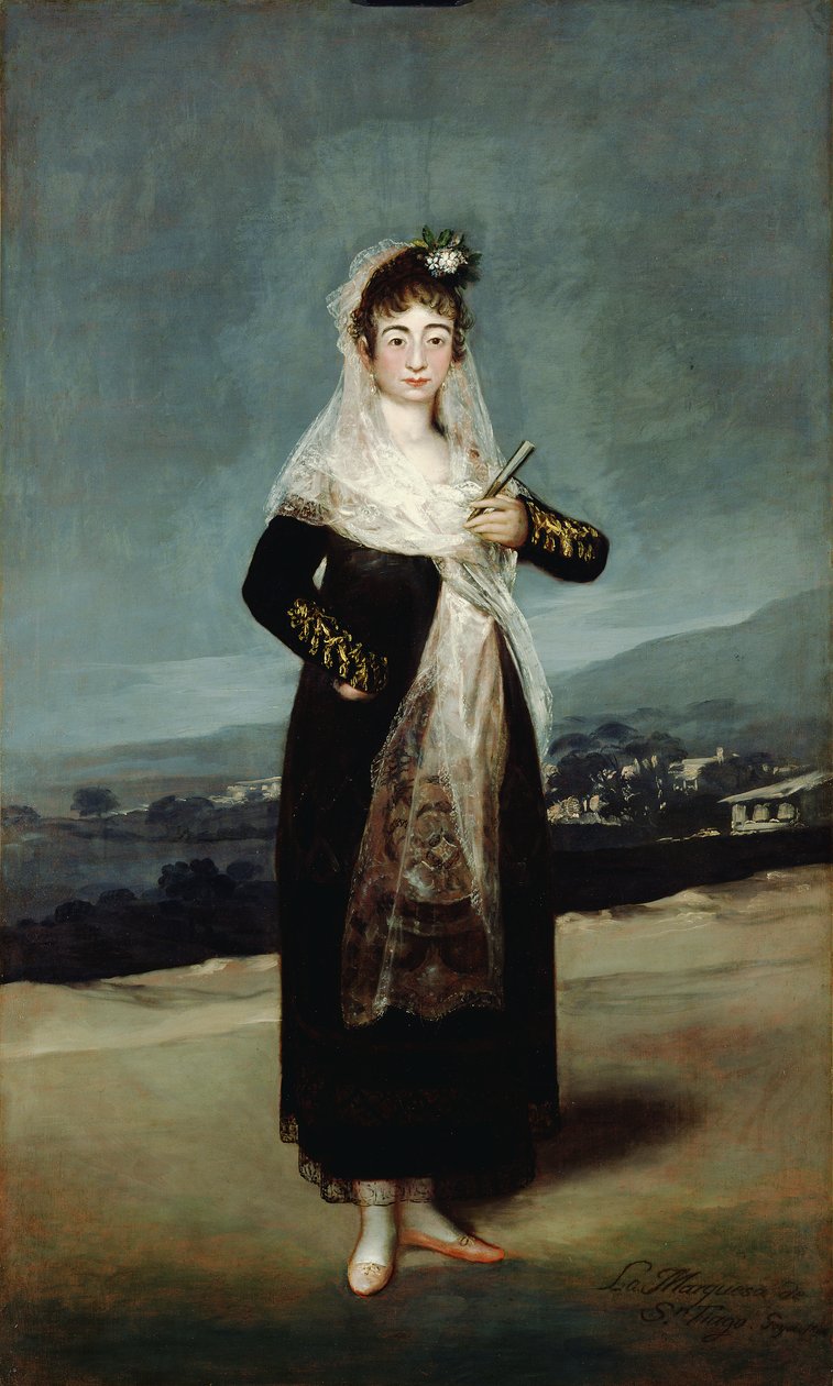 Portræt af marchionessen af ​​Santiago af Francisco de Goya