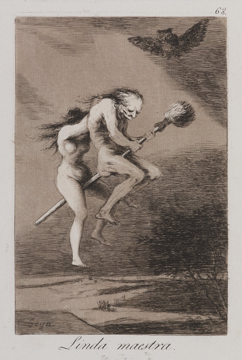 Smukke lærer! (Linda maestra!) af Francisco de Goya