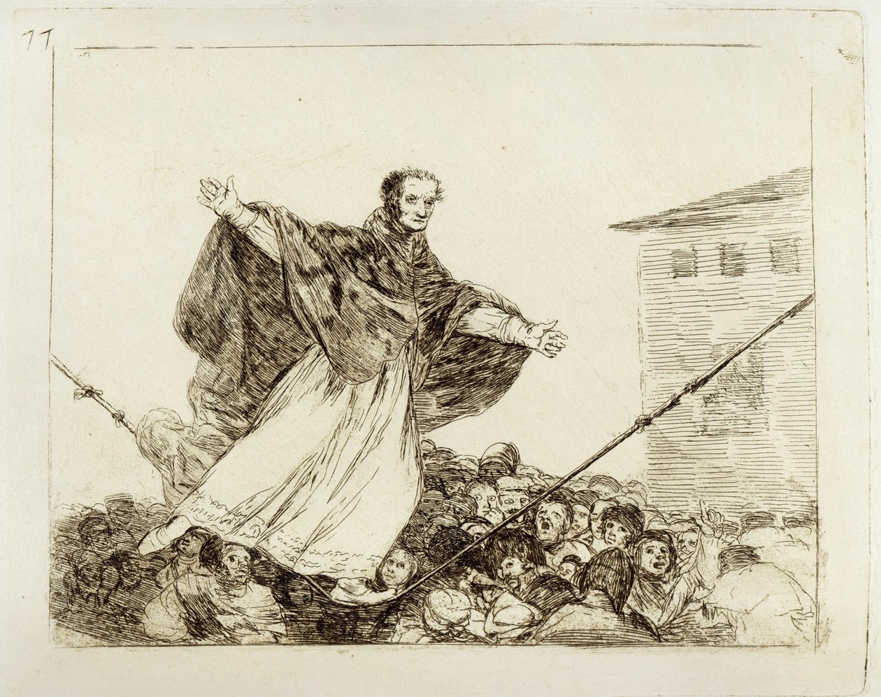 Når rebet brister (Krigens katastrofer 77) af Francisco Jose de Goya y Lucientes