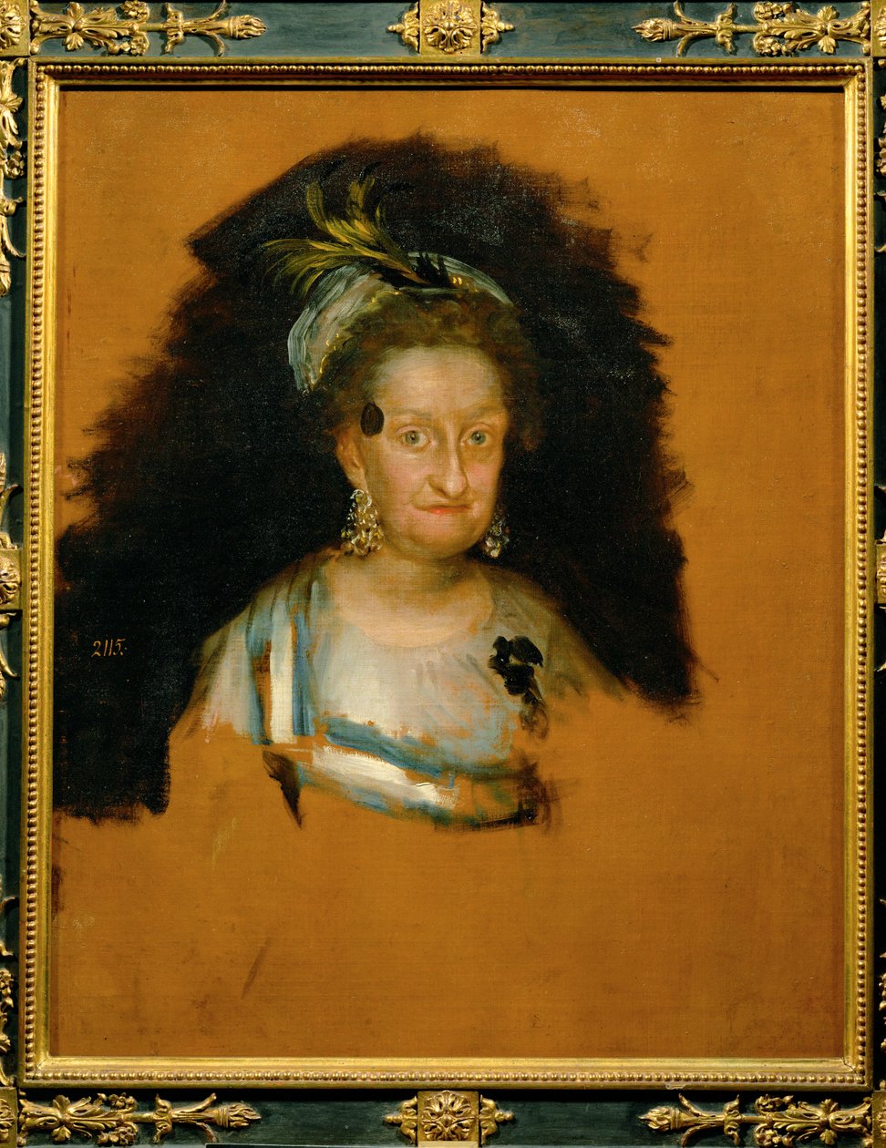 Dronning Maria Luisa af Spanien ... (maleri på lærred) af Francisco Jose de Goya y Lucientes