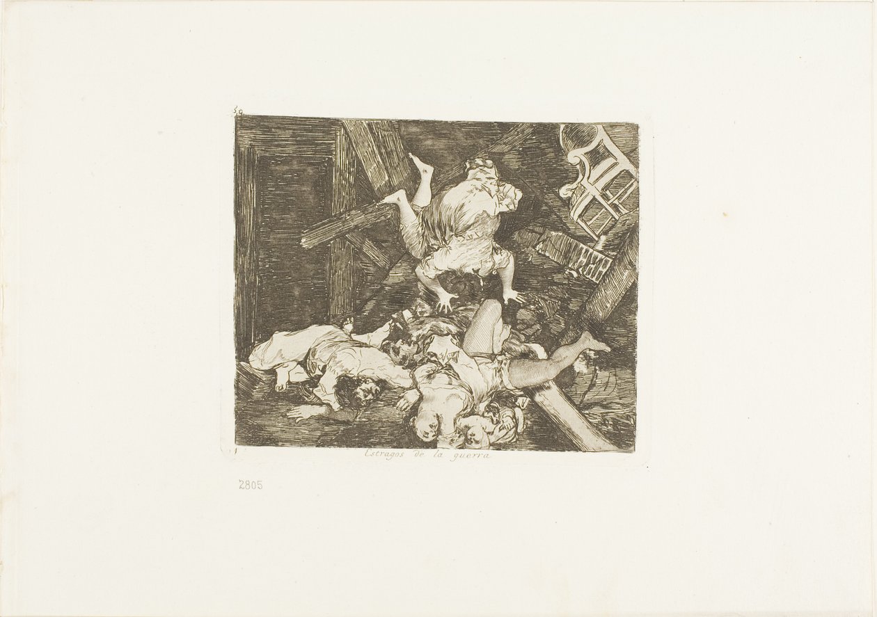 Ravages of war, plade 30 fra The Disasters of War af Francisco Jose de Goya y Lucientes