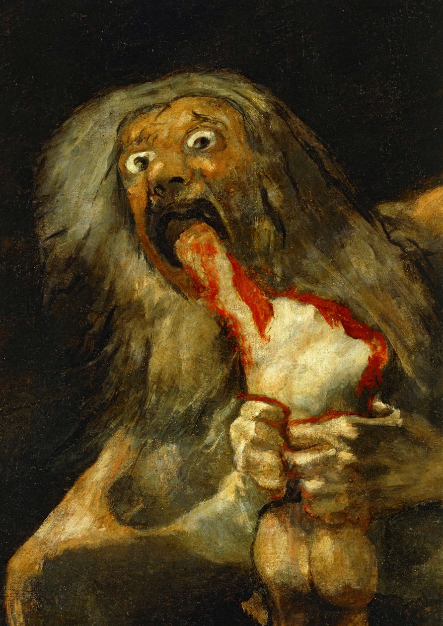 Saturn fortærer en af sine sønner ... (olie på lærred) af Francisco Jose de Goya y Lucientes