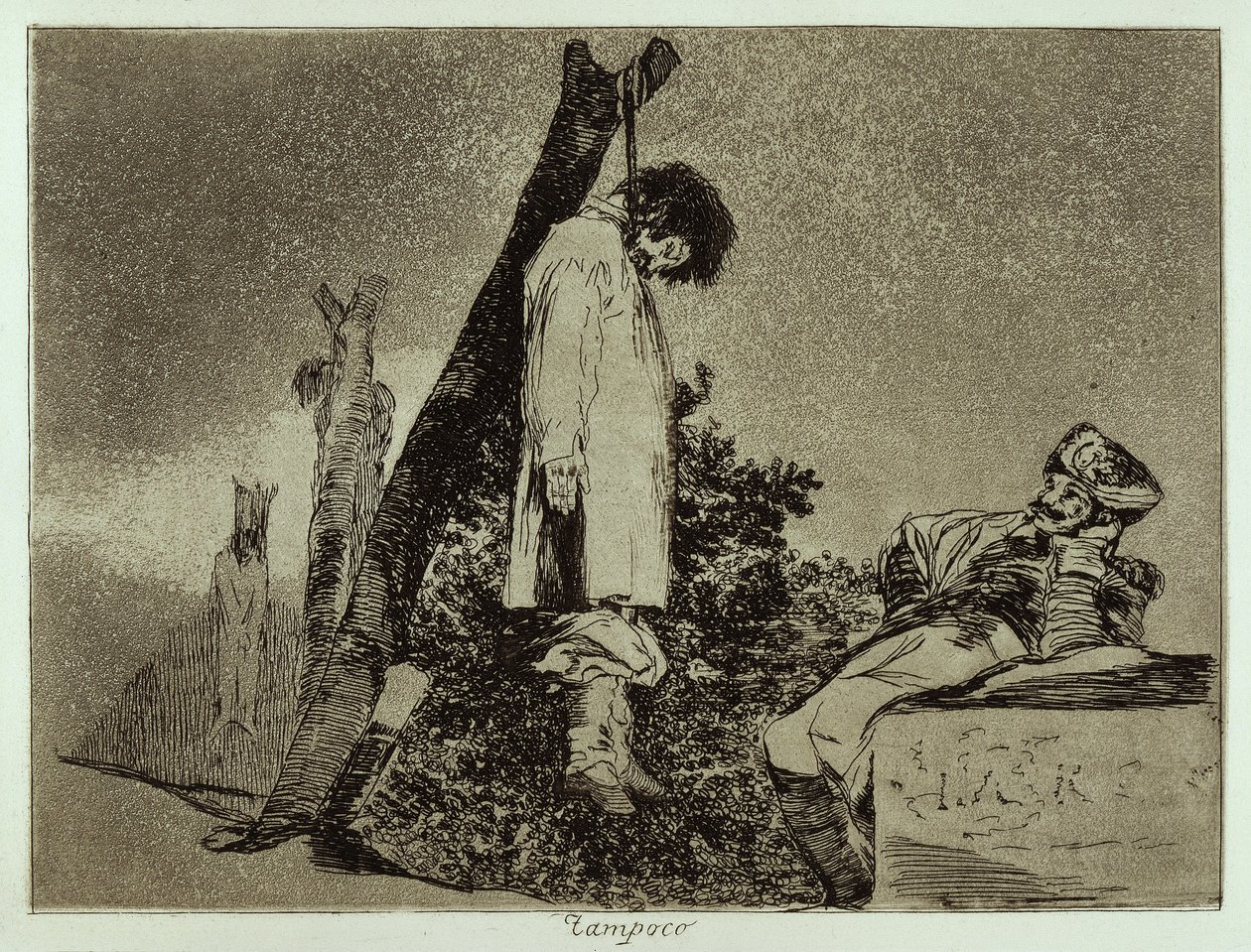 Heller ikke (Krigens rædsler 36) af Francisco Jose de Goya y Lucientes