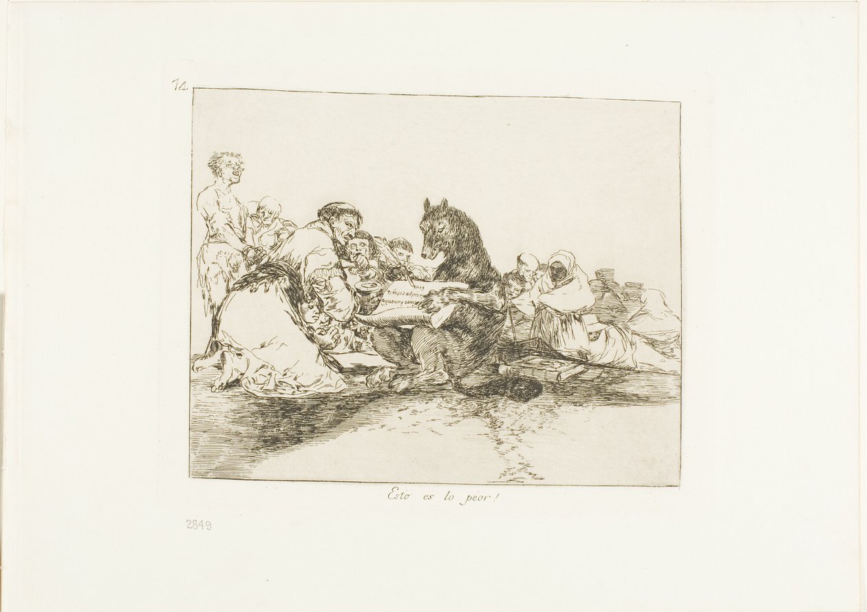 Det er det værste!, plade 74 fra The Disasters of War af Francisco Jose de Goya y Lucientes