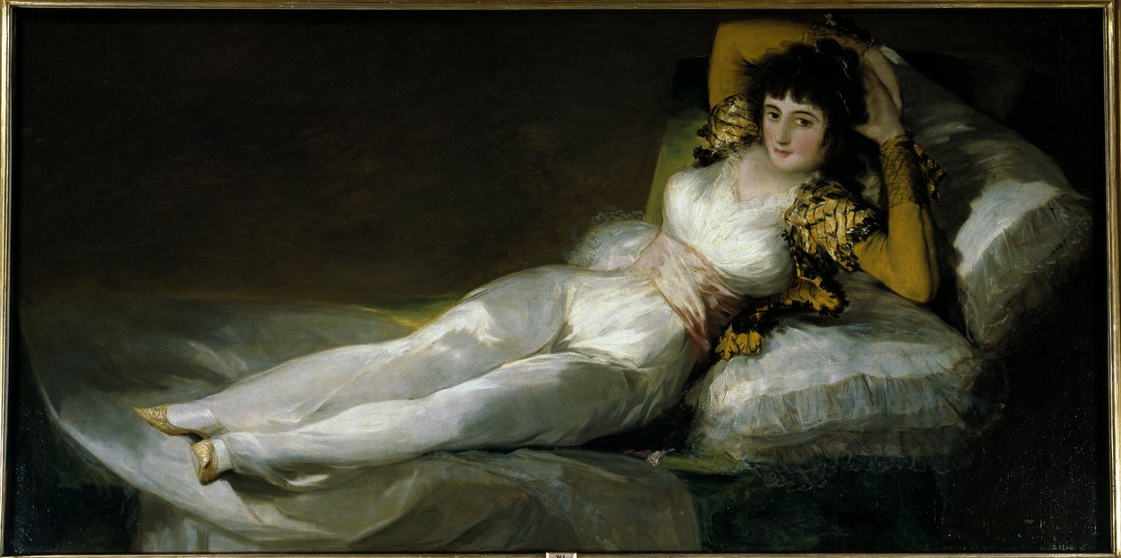 Den påklædte Maja, ca. 1798-1805 (olie på lærred) af Francisco Jose de Goya y Lucientes