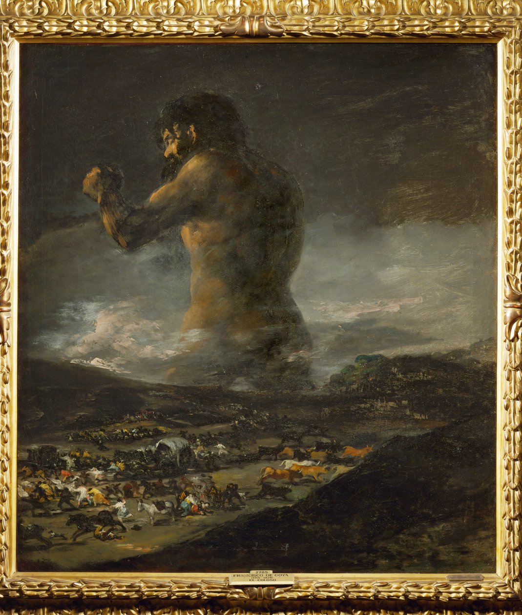 Kolossen ... (maleri på lærred) af Francisco Jose de Goya y Lucientes