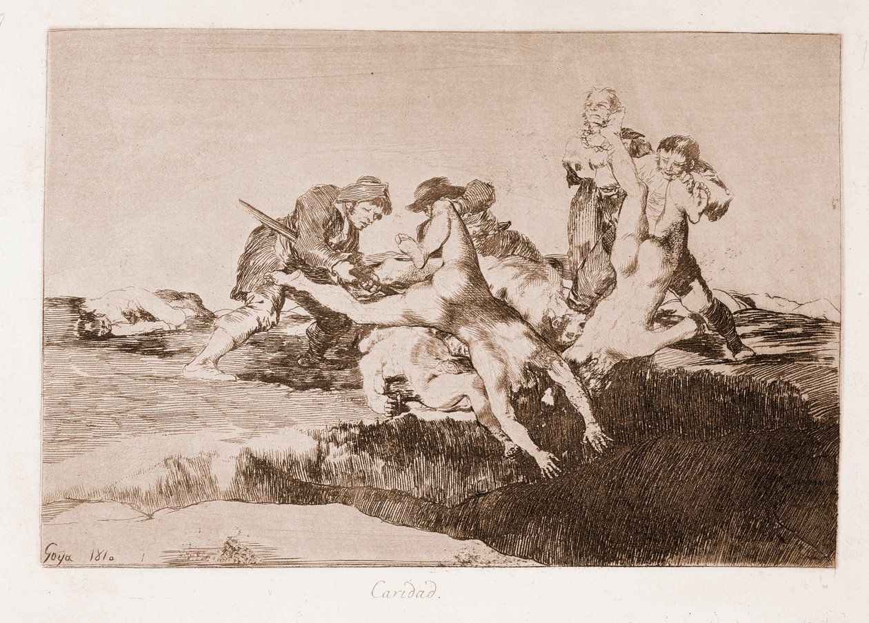 The Disasters of War: Charity (Gravering efter tegning af Francisco de Goya