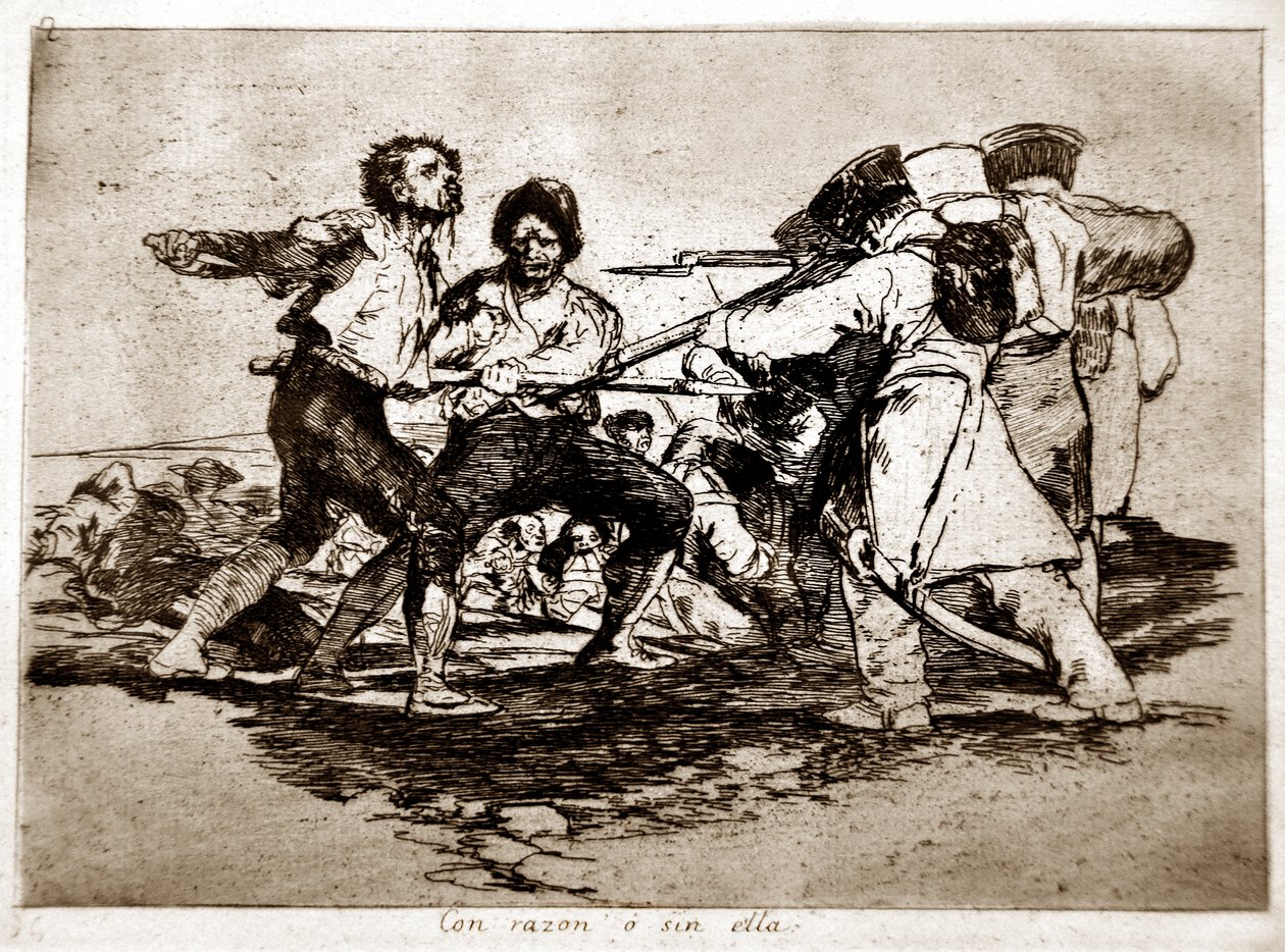 The Disasters of War: Con Razon o Sin Ella (rigtigt eller forkert) af Francisco Jose de Goya y Lucientes