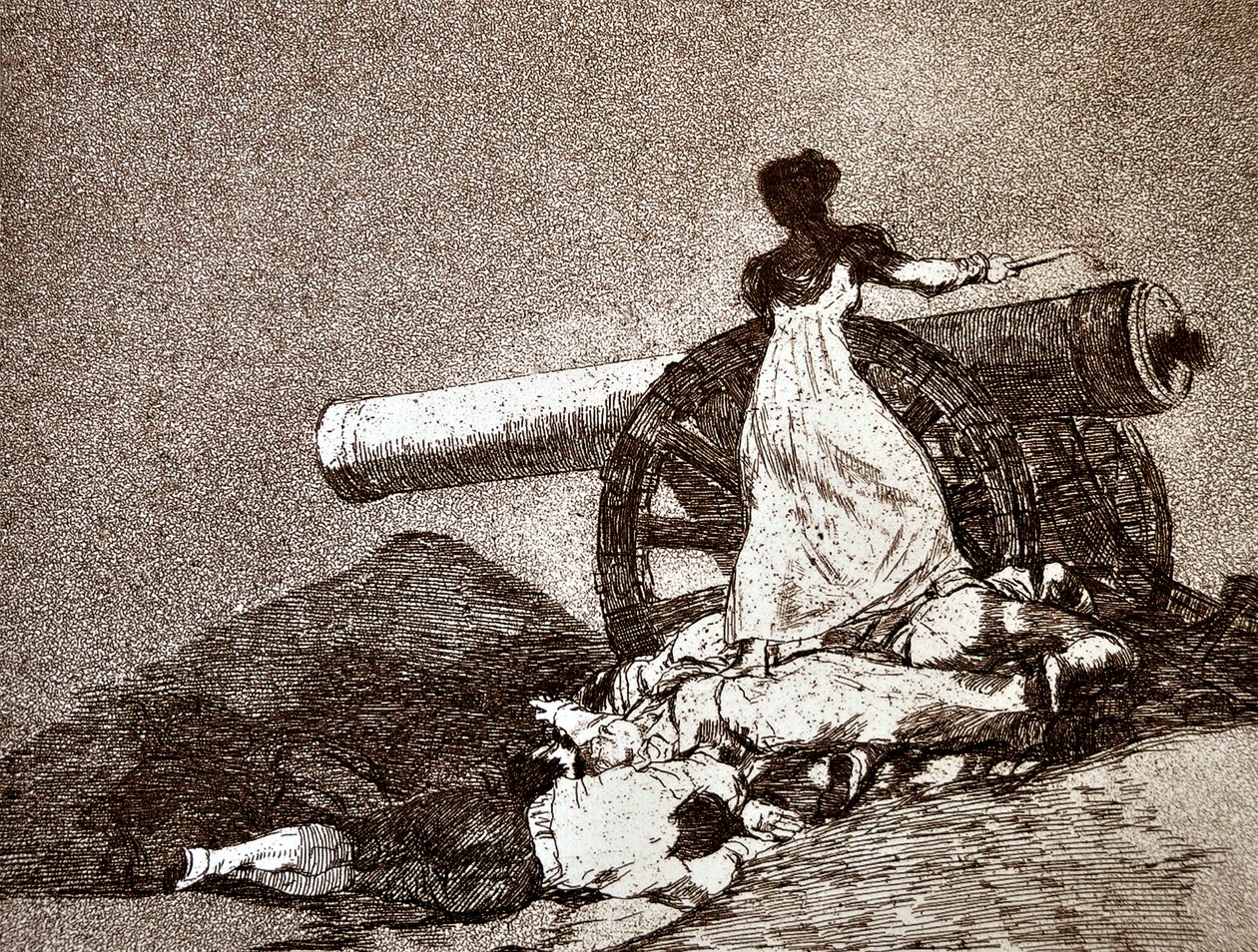 The Disasters of War: Que Valor! (Hvilket mod) (detaljer) af Francisco Jose de Goya y Lucientes