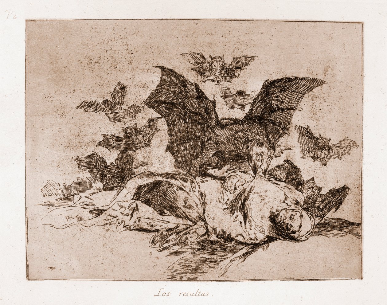 The Disasters of War: Resultaterne (ætsning fra forberedende tegning af Francisco de Goya