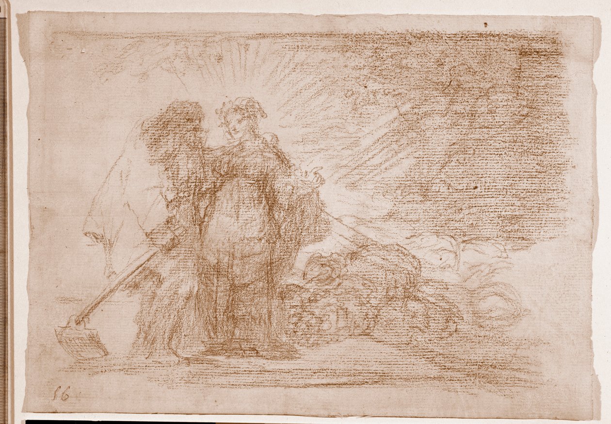 The Disasters of War: Dette er sandt (forberedende tegning af Francisco de Goya