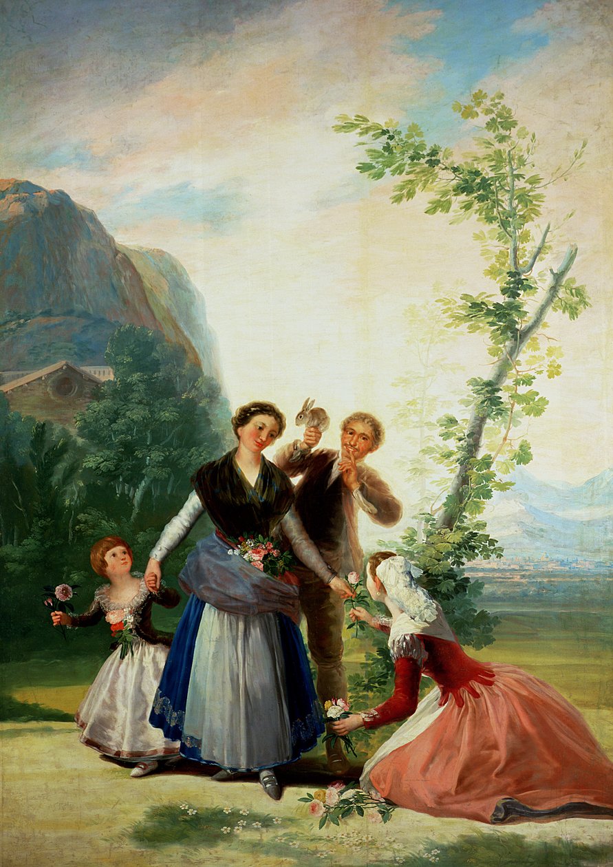 Blomsterhandlerne eller foråret af Francisco de Goya