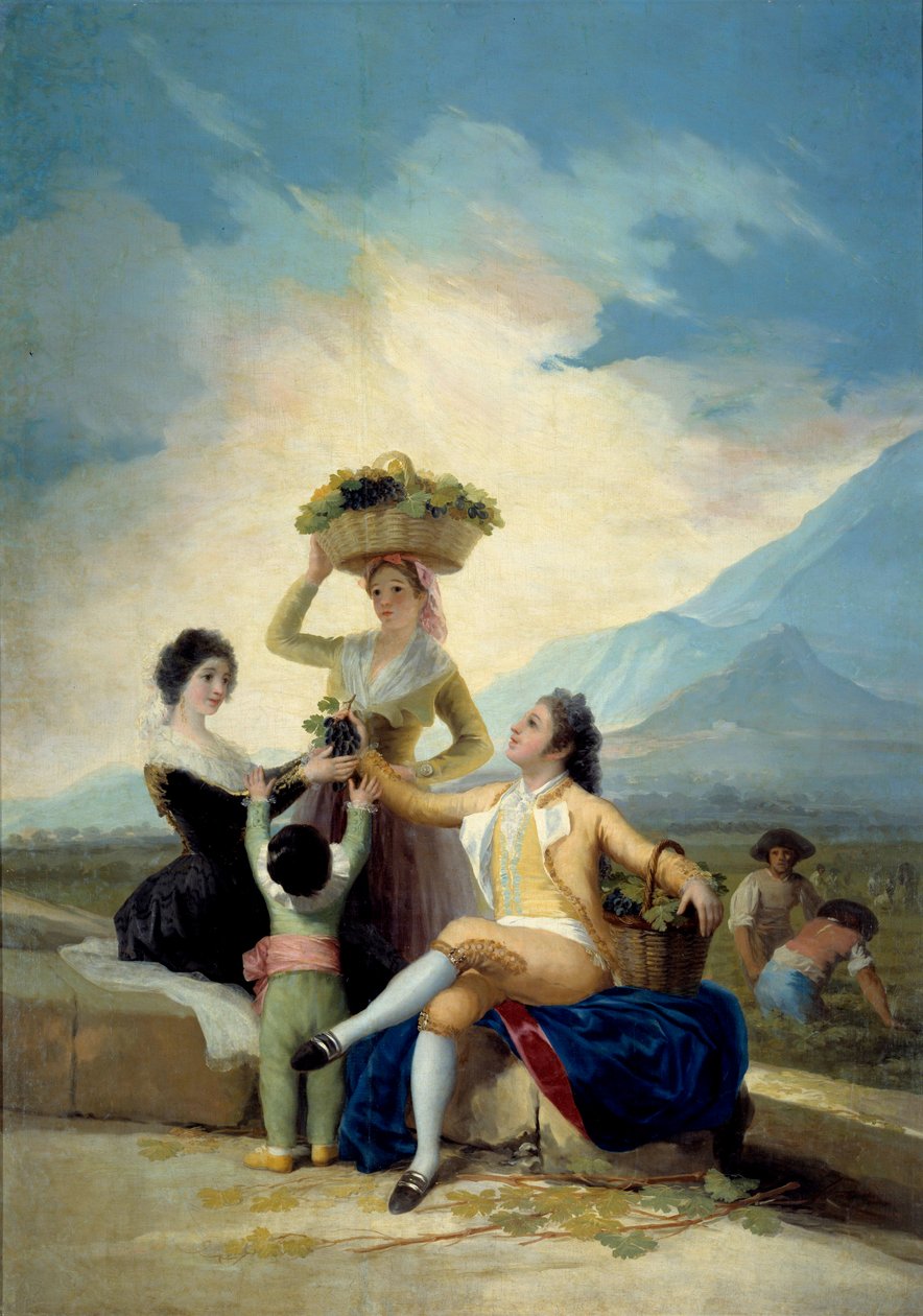 Høstmaleriet af Francisco de Goya (1746-1828) 1786 søn. 2,75x1,9 m Madrid, Prado Museum af Francisco de Goya