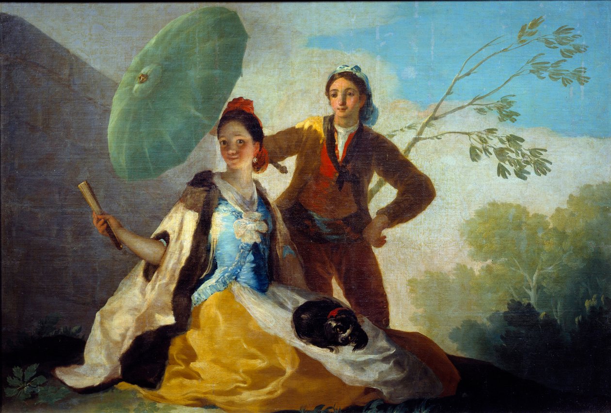 Parasolmaleriet af Francisco de Goya (1746-1828) Madrid Prado-museet fra det 18. århundrede af Francisco de Goya