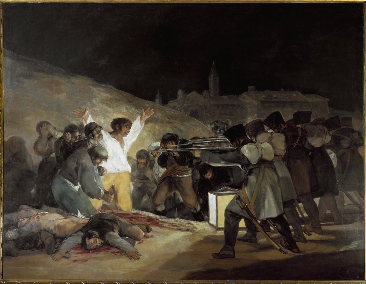 Den tredje maj 1808 - olie på cnavas af Francisco Jose de Goya y Lucientes
