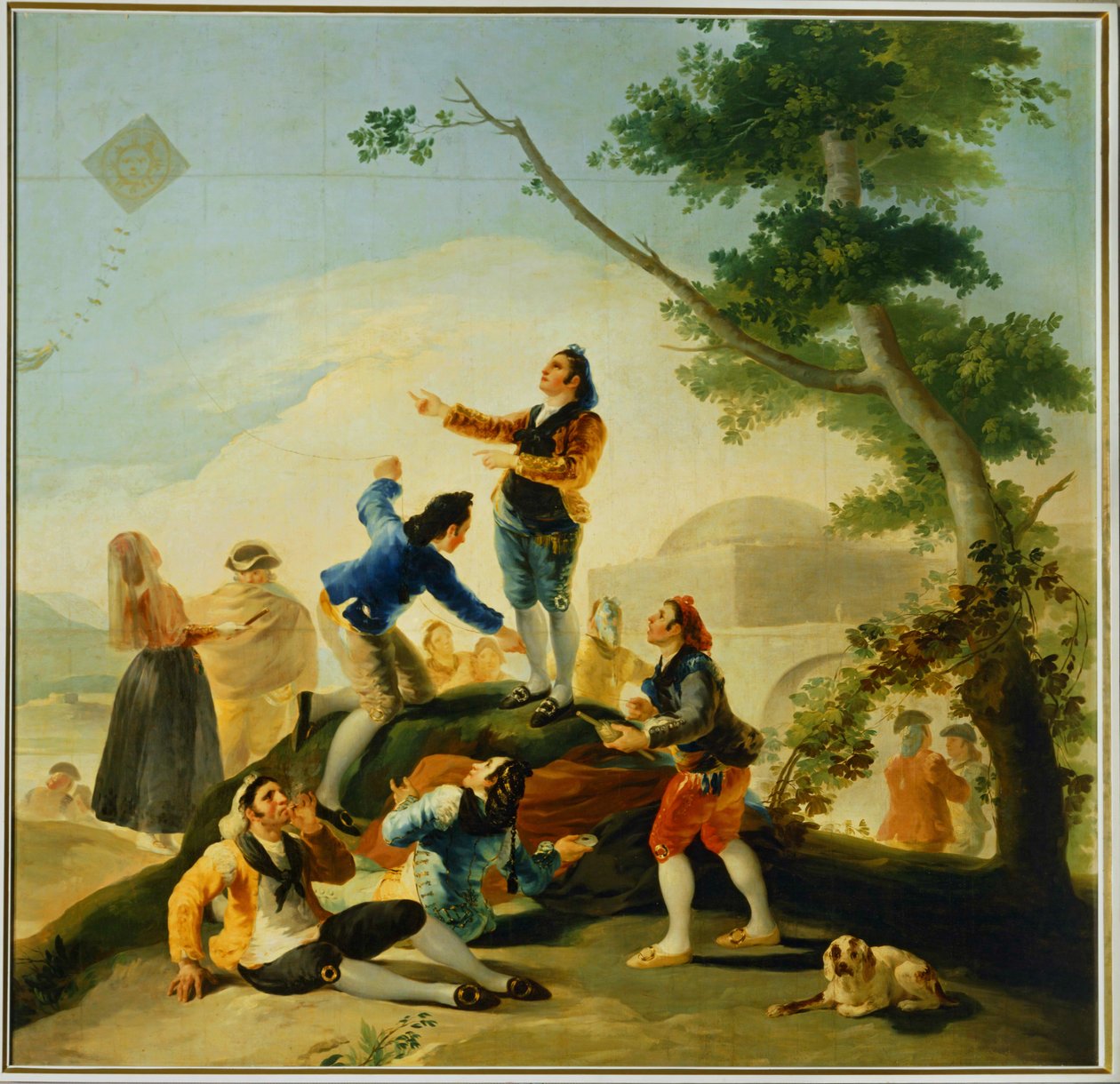 Dragen Tegneserie til et billedtæppe på Prado ... (maleri på lærred) af Francisco Jose de Goya y Lucientes