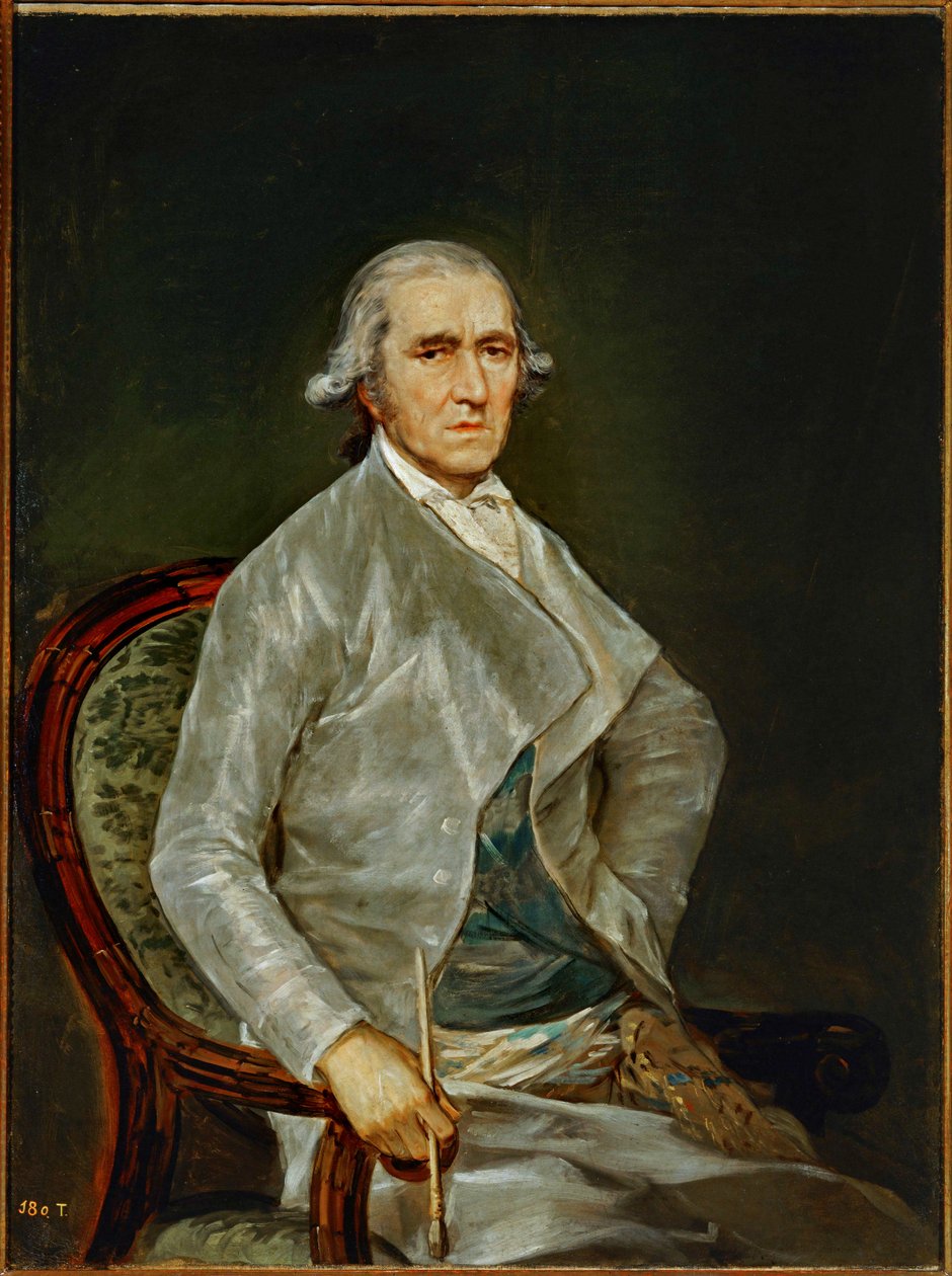 Maleren Francisco Bayeu ... (maleri på lærred) af Francisco Jose de Goya y Lucientes