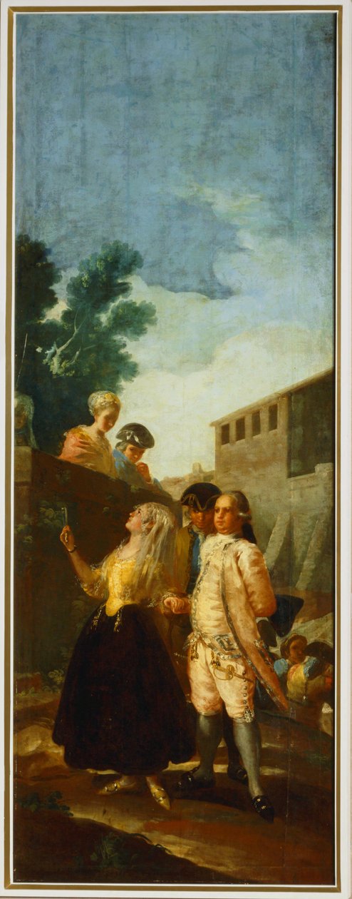 Soldaten og kvinden ... (maleri på lærred) af Francisco Jose de Goya y Lucientes