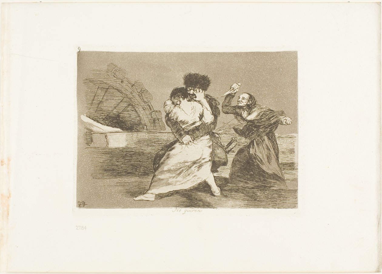 De kan ikke lide det, planche ni fra Krigens katastrofer af Francisco Jose de Goya y Lucientes